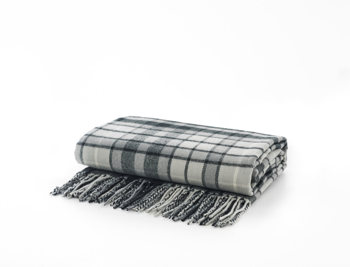 Buchanan Tassel Checked Throw