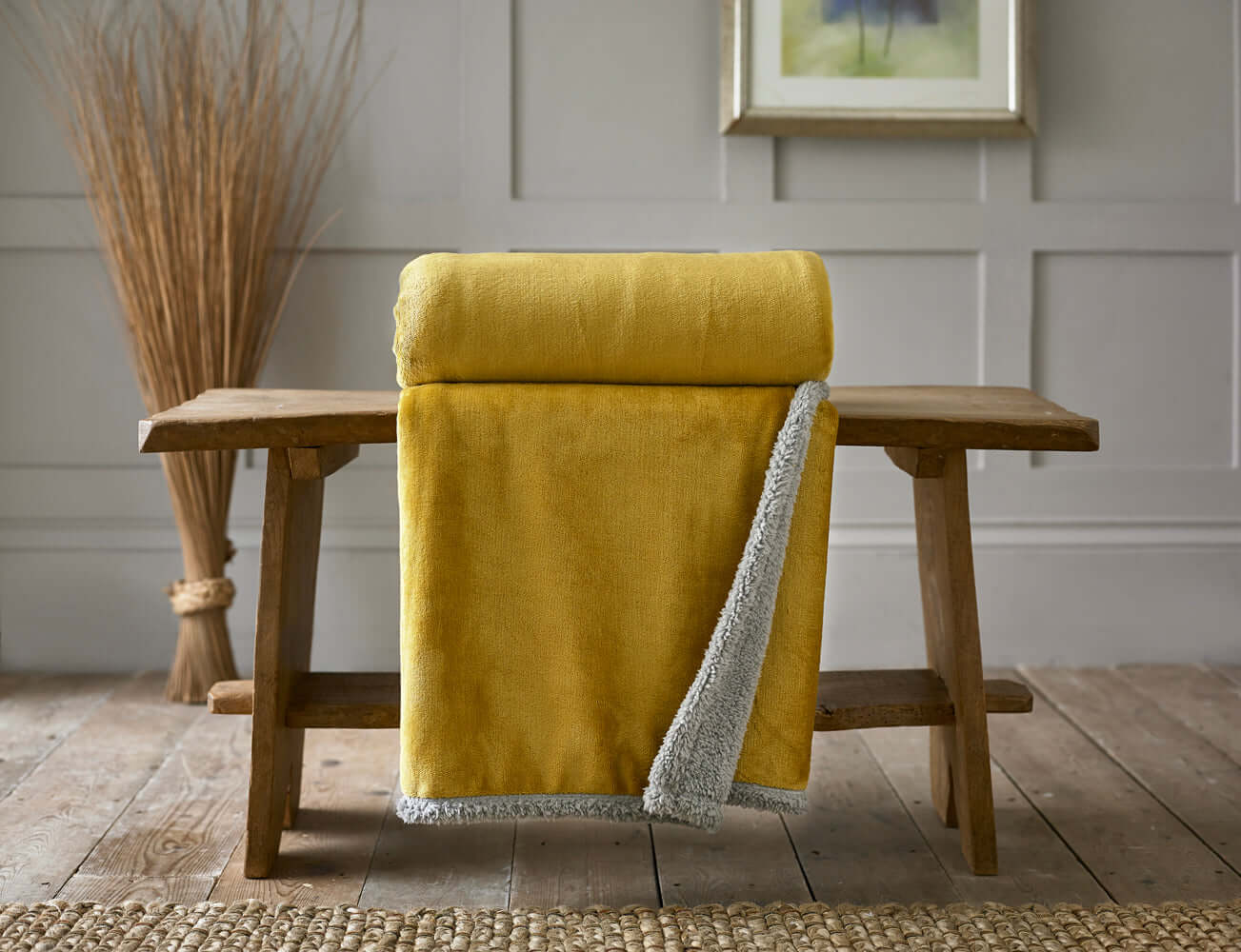 Blackbrook Reversible Sherpa Throw