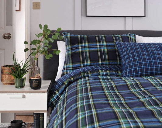 Willington Tartan Check Brushed Cotton Duvet Set