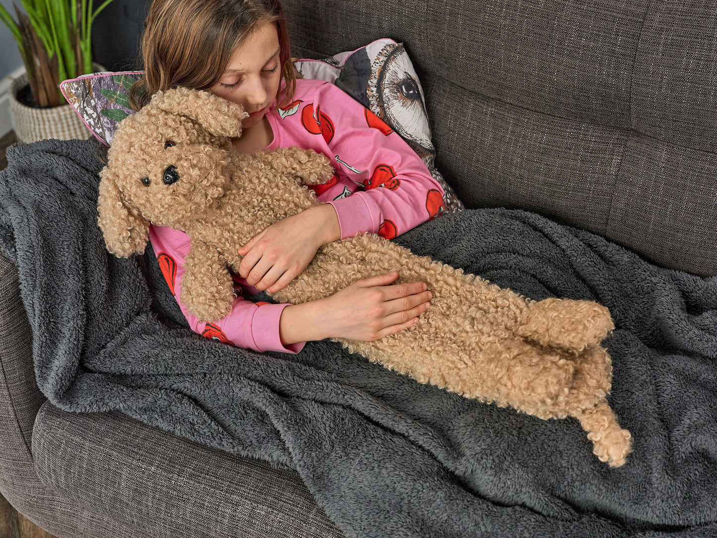 Long Hot Water Bottle – Peanut the Poodle | 72cm