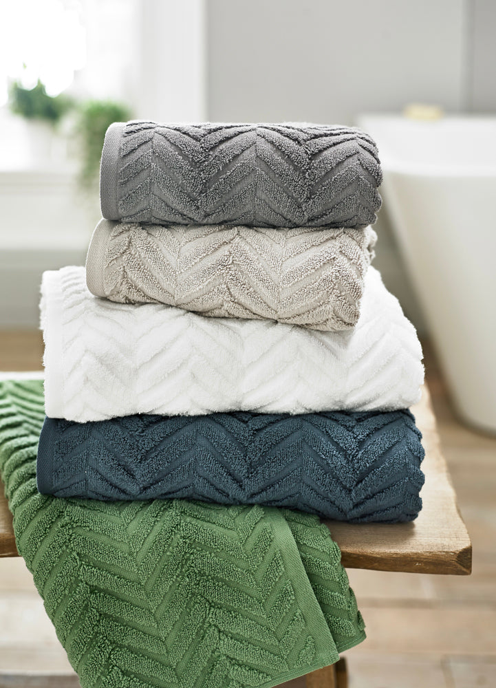 Green cotton online towels