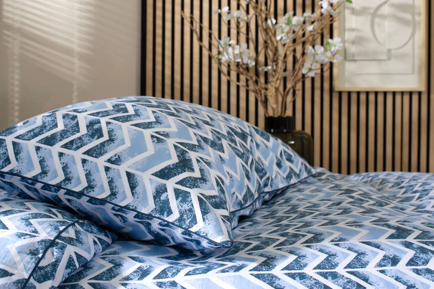 Chevron Percale Cotton Duvet Set
