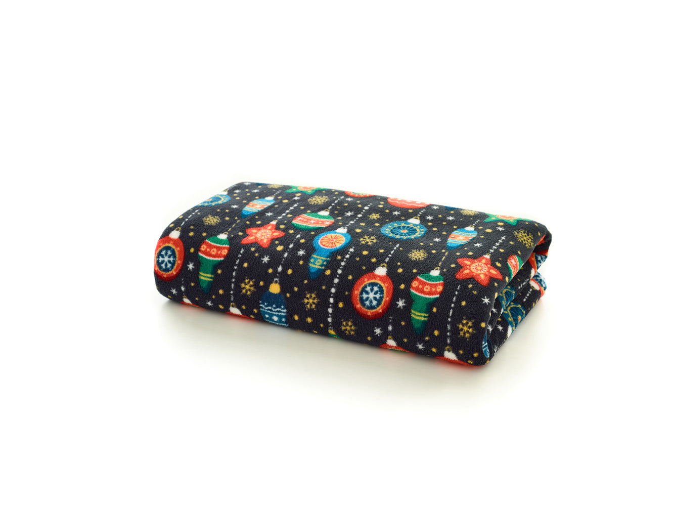 Christmas Baubles Super Soft Fleece Throw