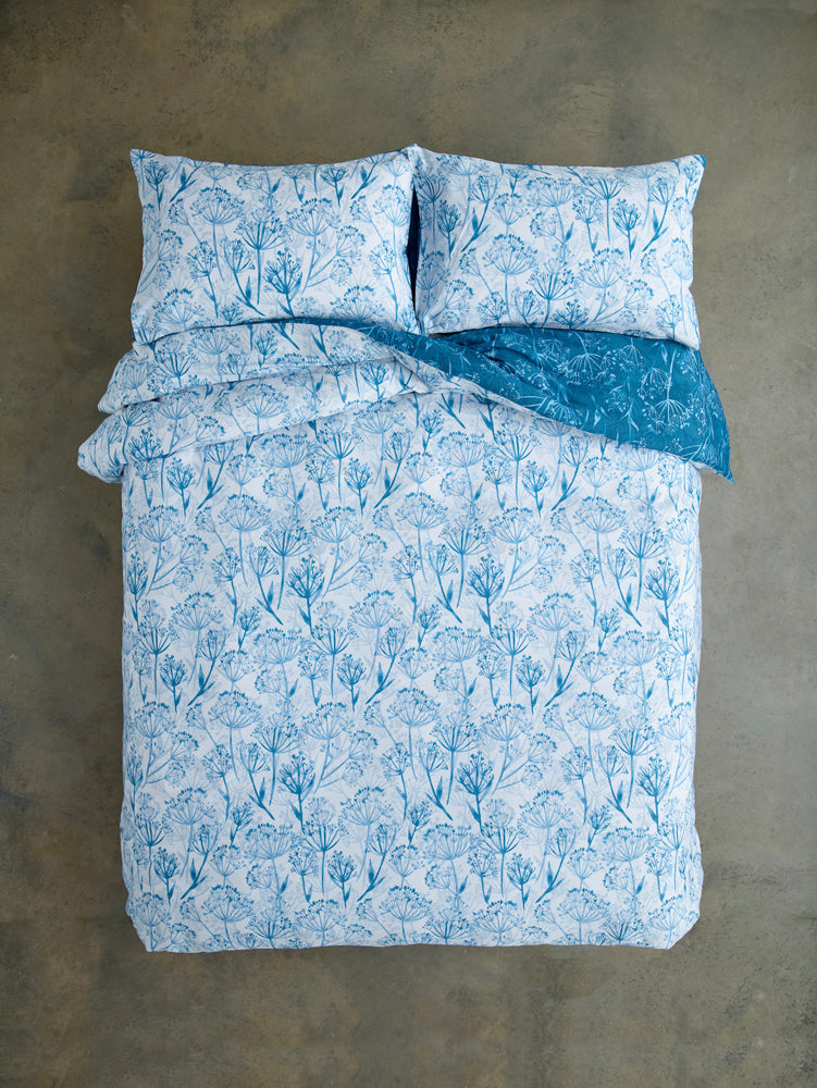 Cows Parsley Reversible Easy Care Duvet Set