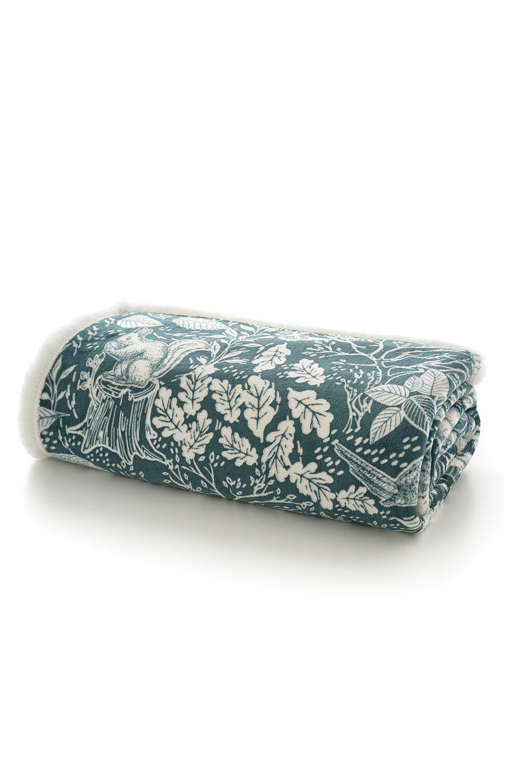 Hidden Forest Printed Sherpa Fleece Throw