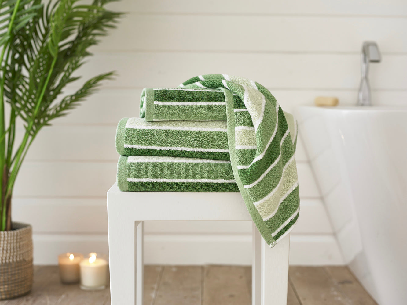 Madison Stripe Cotton Towels 550 GSM