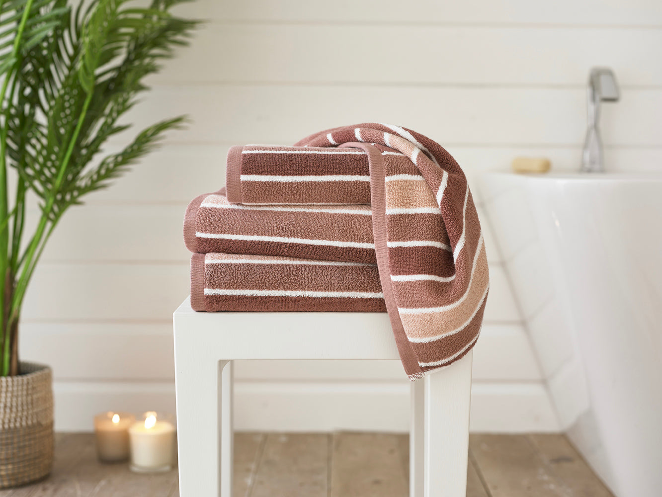 Madison Stripe Cotton Towels 550 GSM