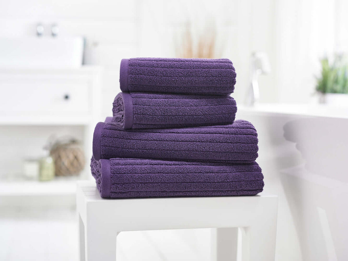 Rialto Ribbed Zero Twist Cotton Towels 480 GSM