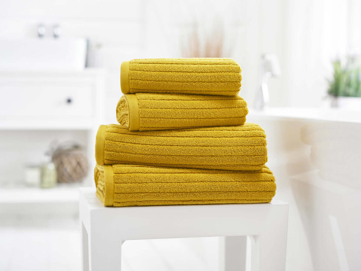 Rialto Ribbed Zero Twist Cotton Towels 480 GSM
