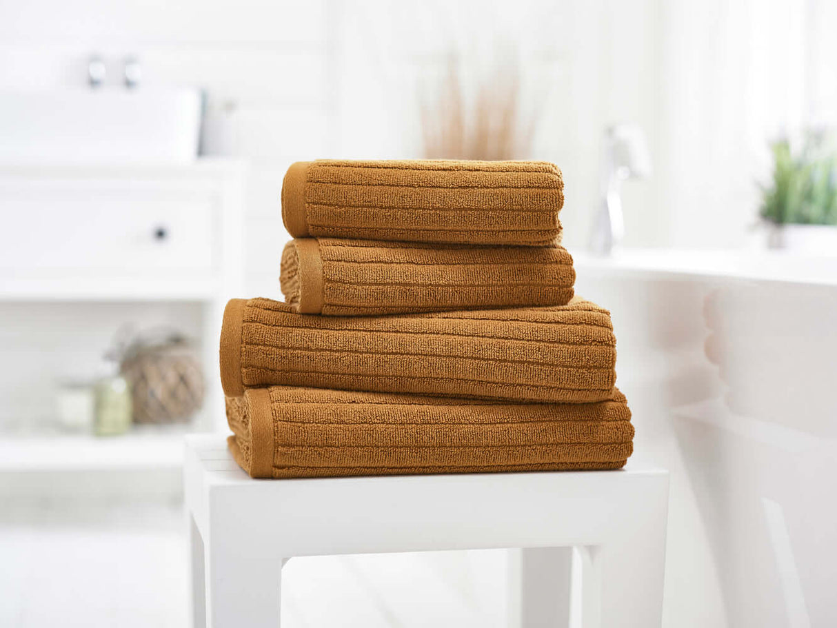 Rialto Ribbed Zero Twist Cotton Towels 480 GSM