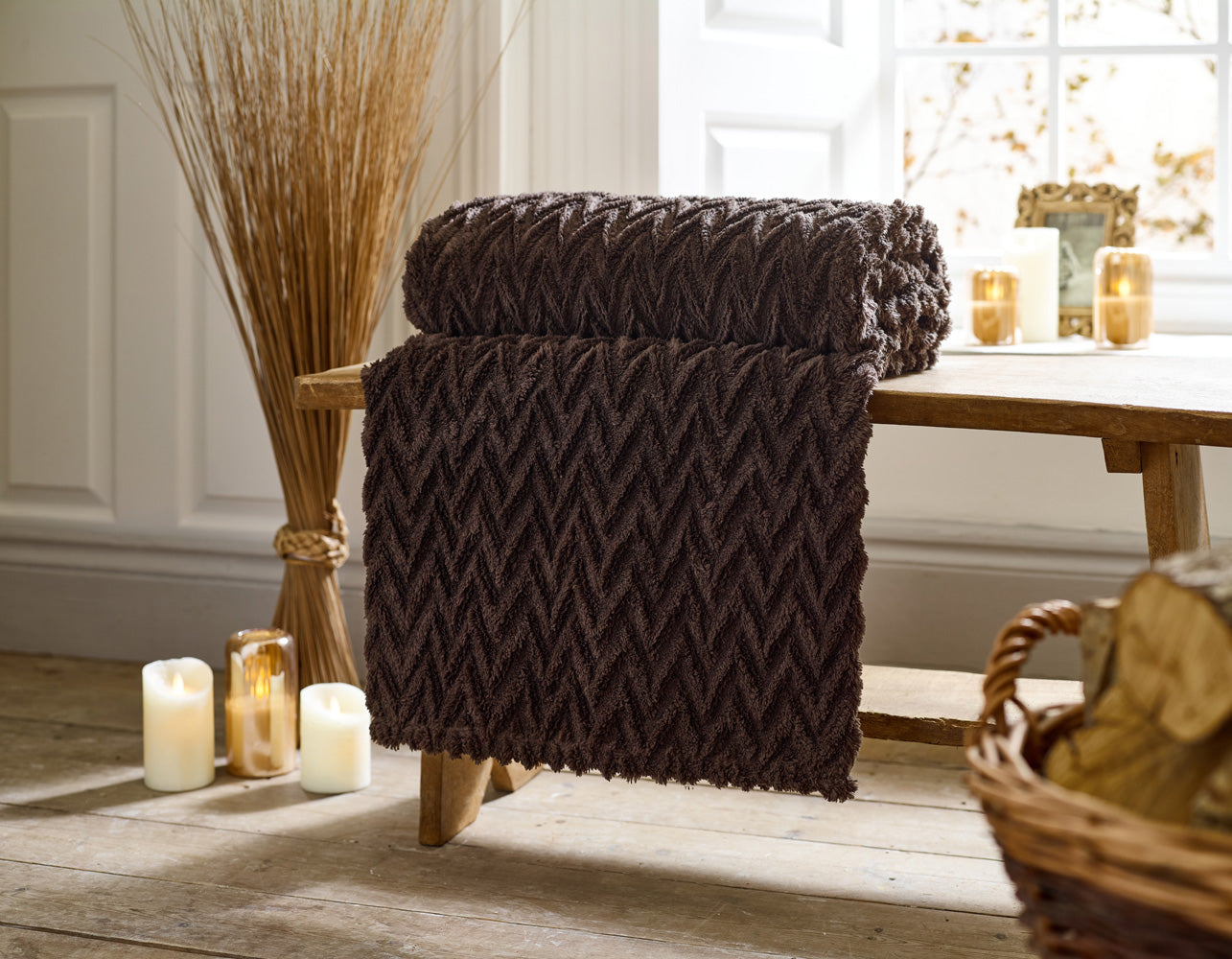 Tadcaster Sherpa Fleece Throw 140x180cm