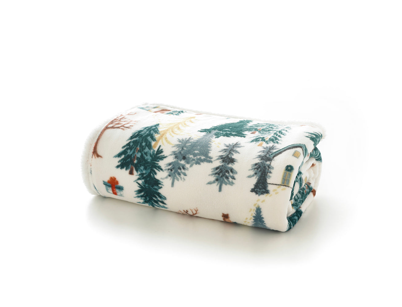 Winter Walk Sherpa Soft Fleece Throw