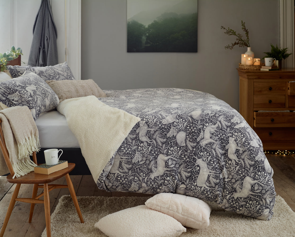 Woodland Folk Sherpa Duvet Set