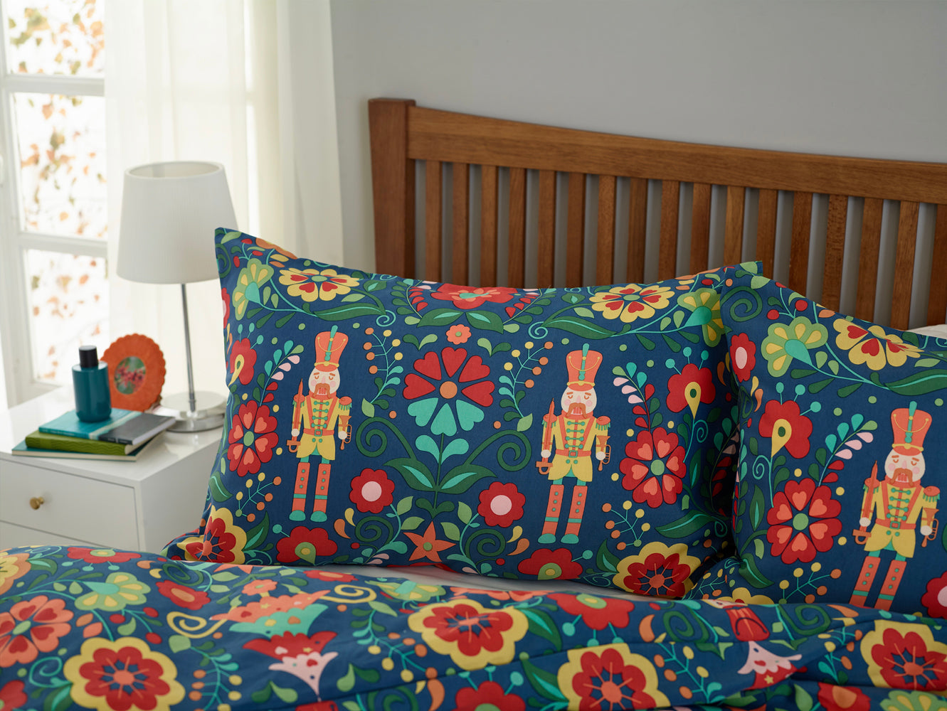 Folkloric Nutcracker Easy Care Duvet Set