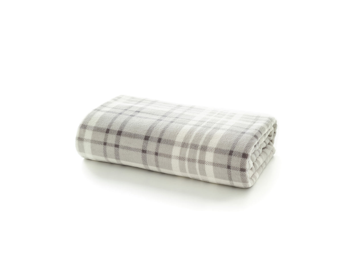 Snuggle Touch Microfibre Checked Throw