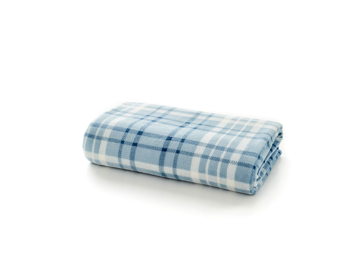 Snuggle Touch Microfibre Checked Throw