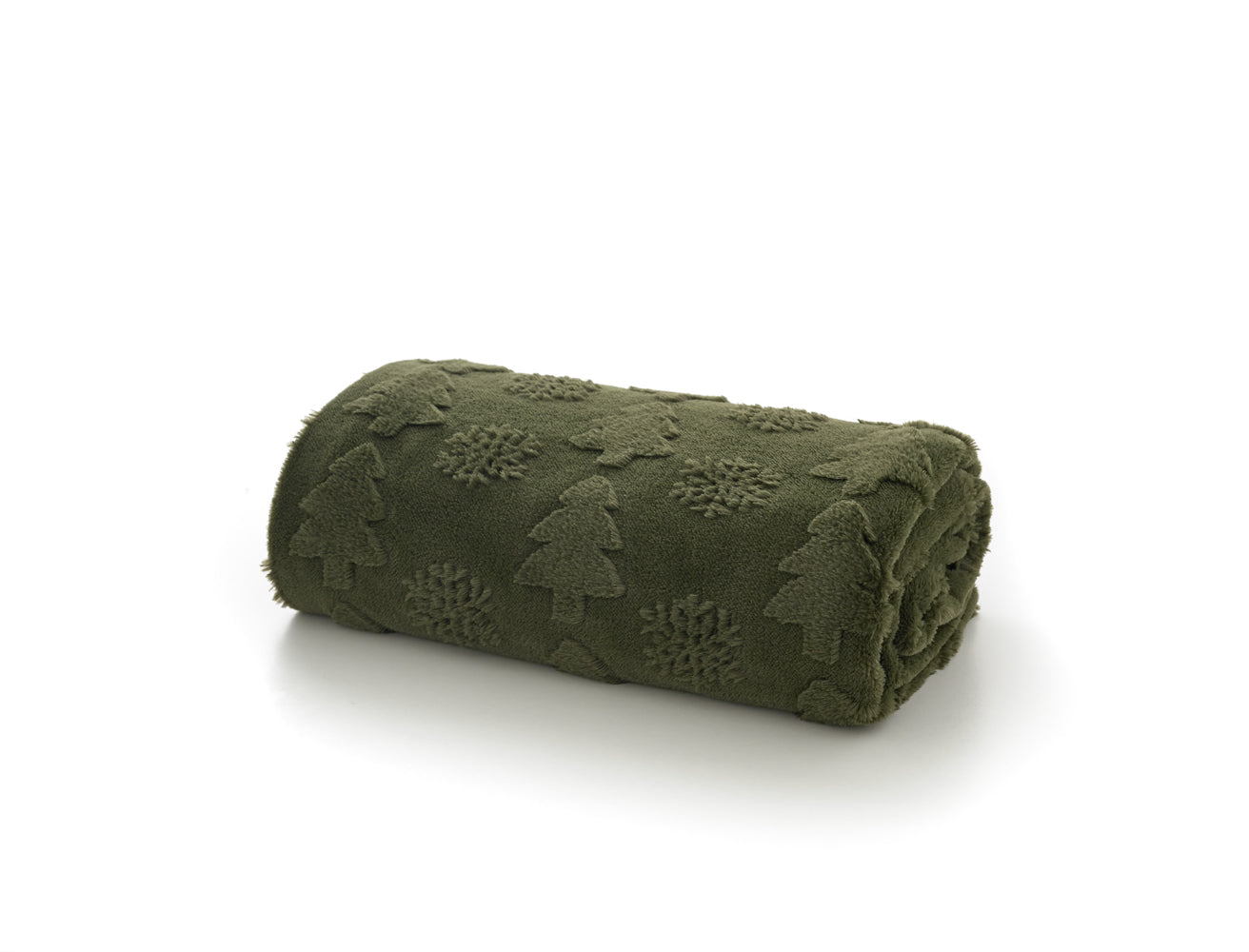 Forest Sculptured Faux Fur Throw