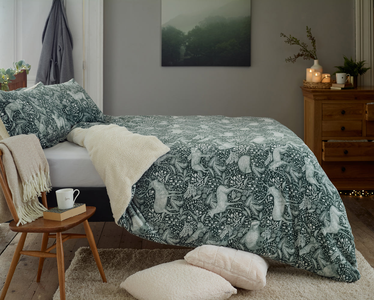 Woodland Folk Sherpa Duvet Set