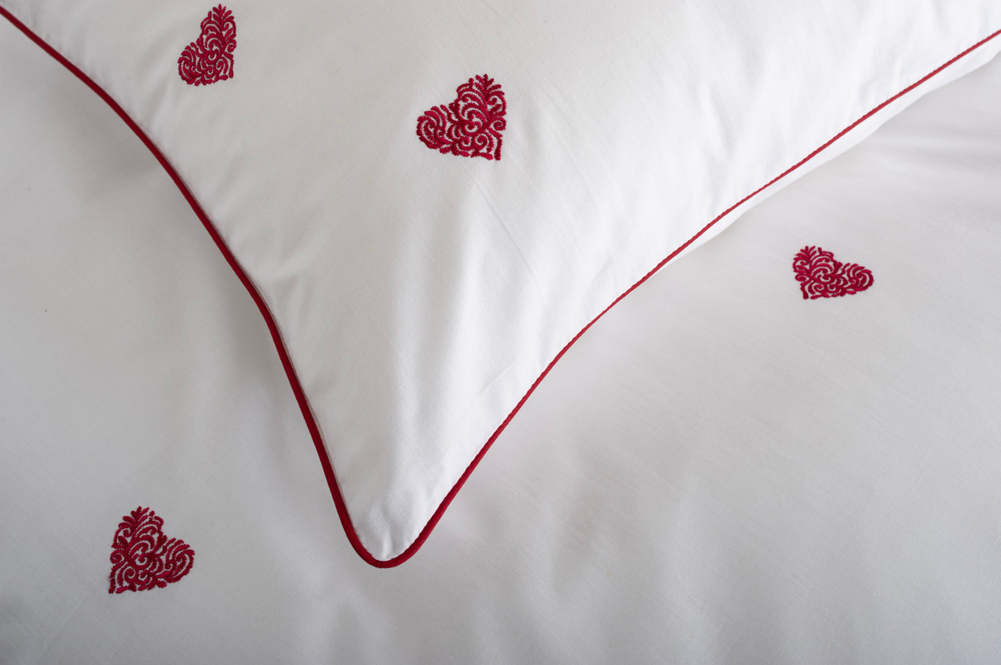 Filigree Hearts Cotton Everyday Care Duvet Set