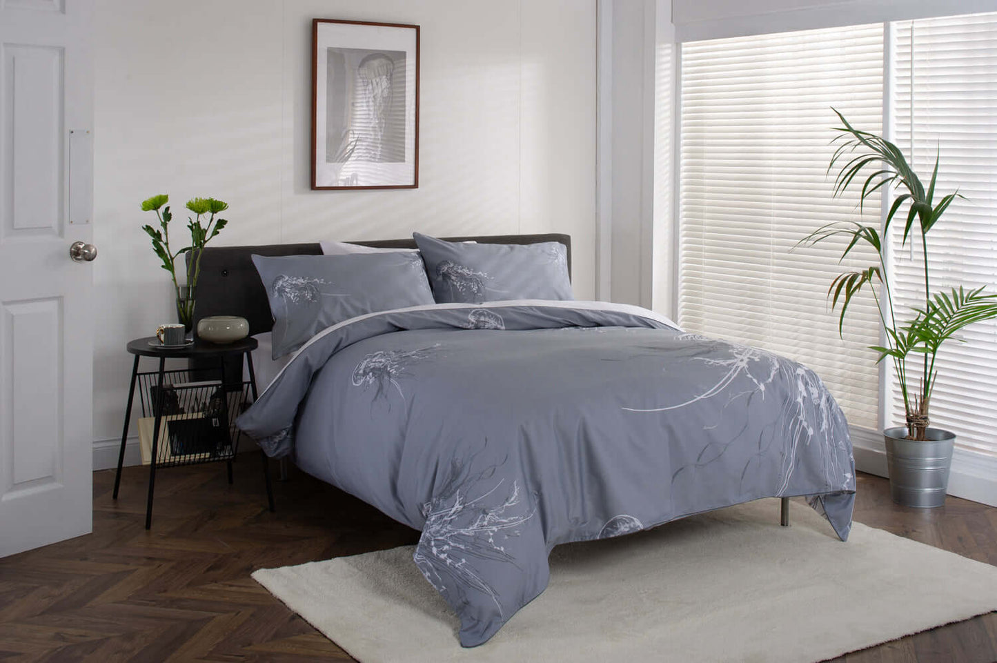 Jellyfish Cotton Percale Duvet Set