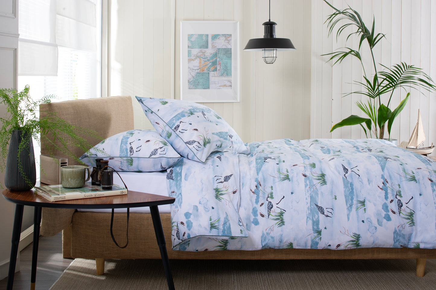 Waders Cotton Duvet Set with Fabric Bag