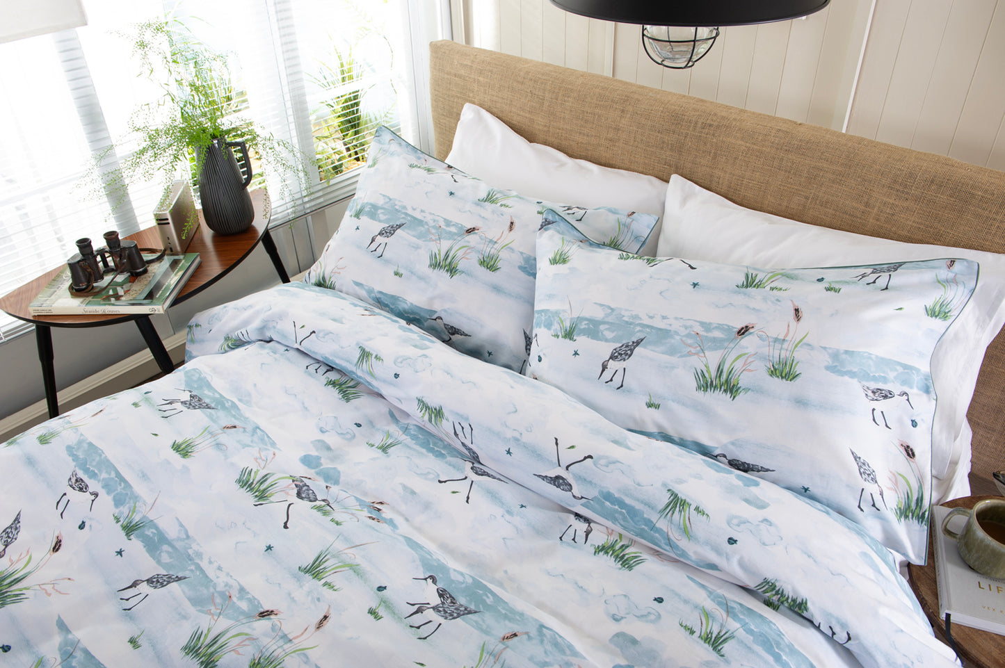 Waders Cotton Duvet Set with Fabric Bag