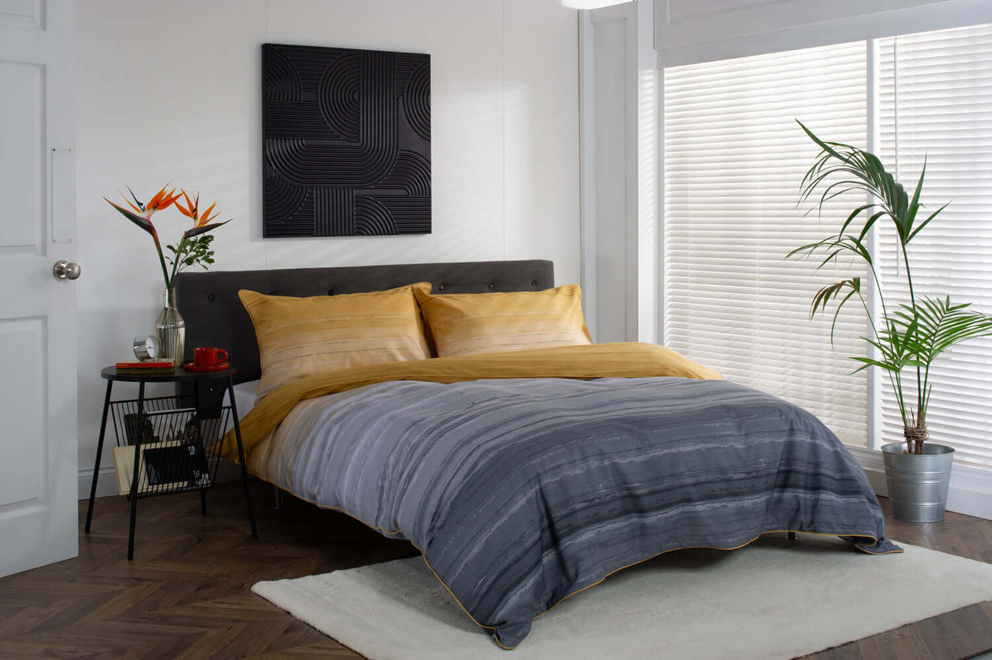 Sunset Printed Percale Cotton Duvet Set
