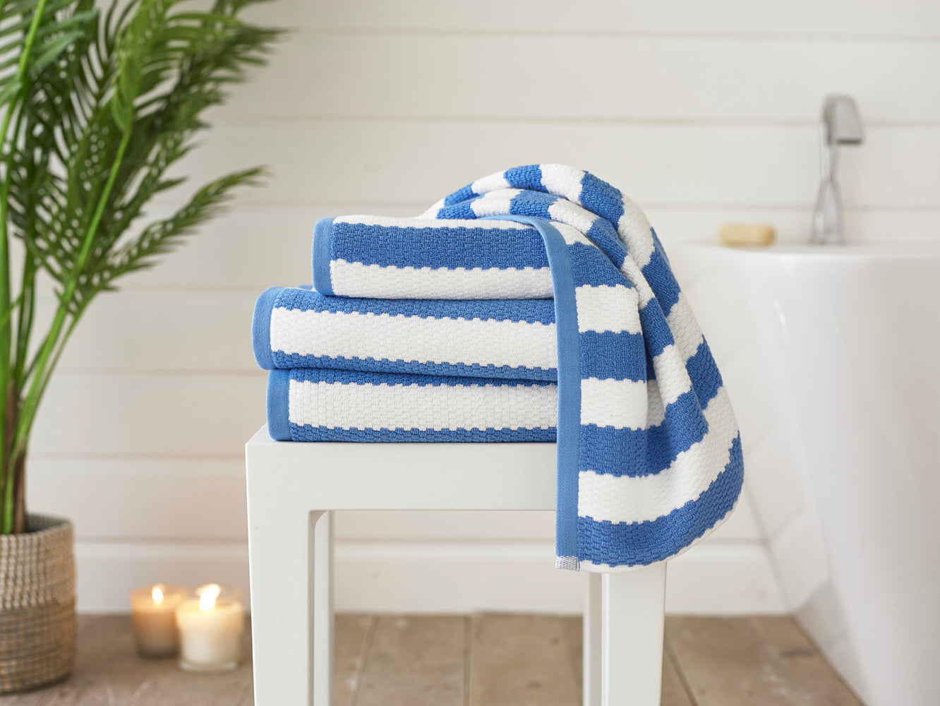 Boston Stripe Cotton Towels 550 GSM