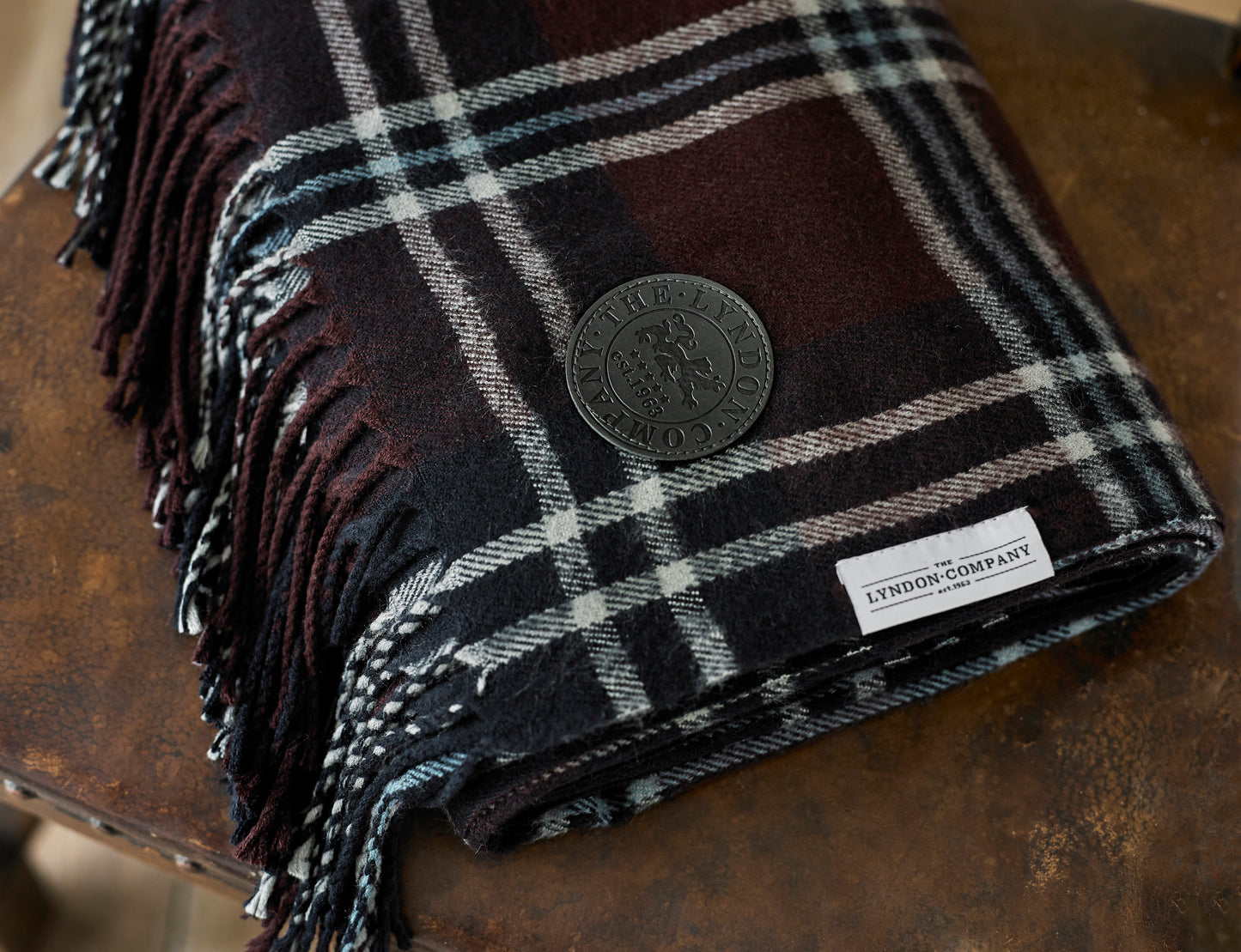 Broden Checked Acrylic Throw