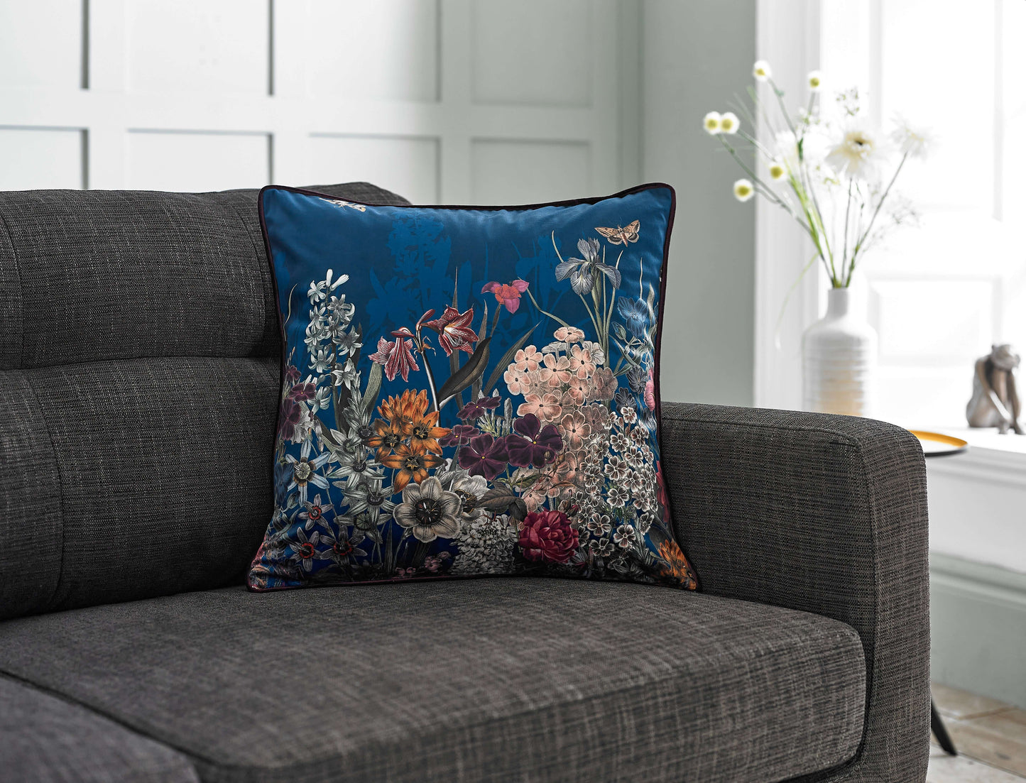 Tivoli Nightime Filled Floral Cushion 50x50cm
