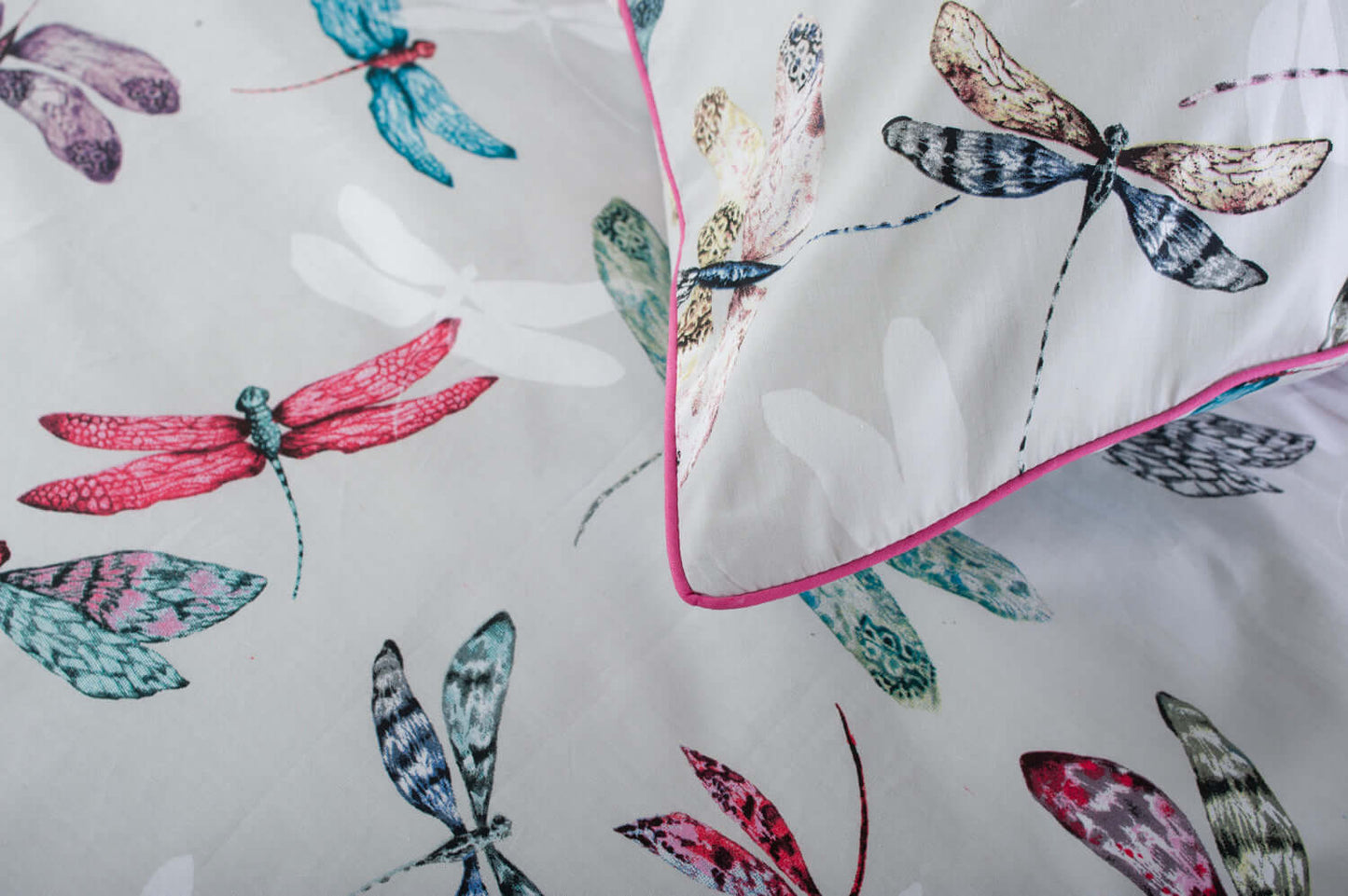 Japanese Dragonflies Cotton Duvet Set