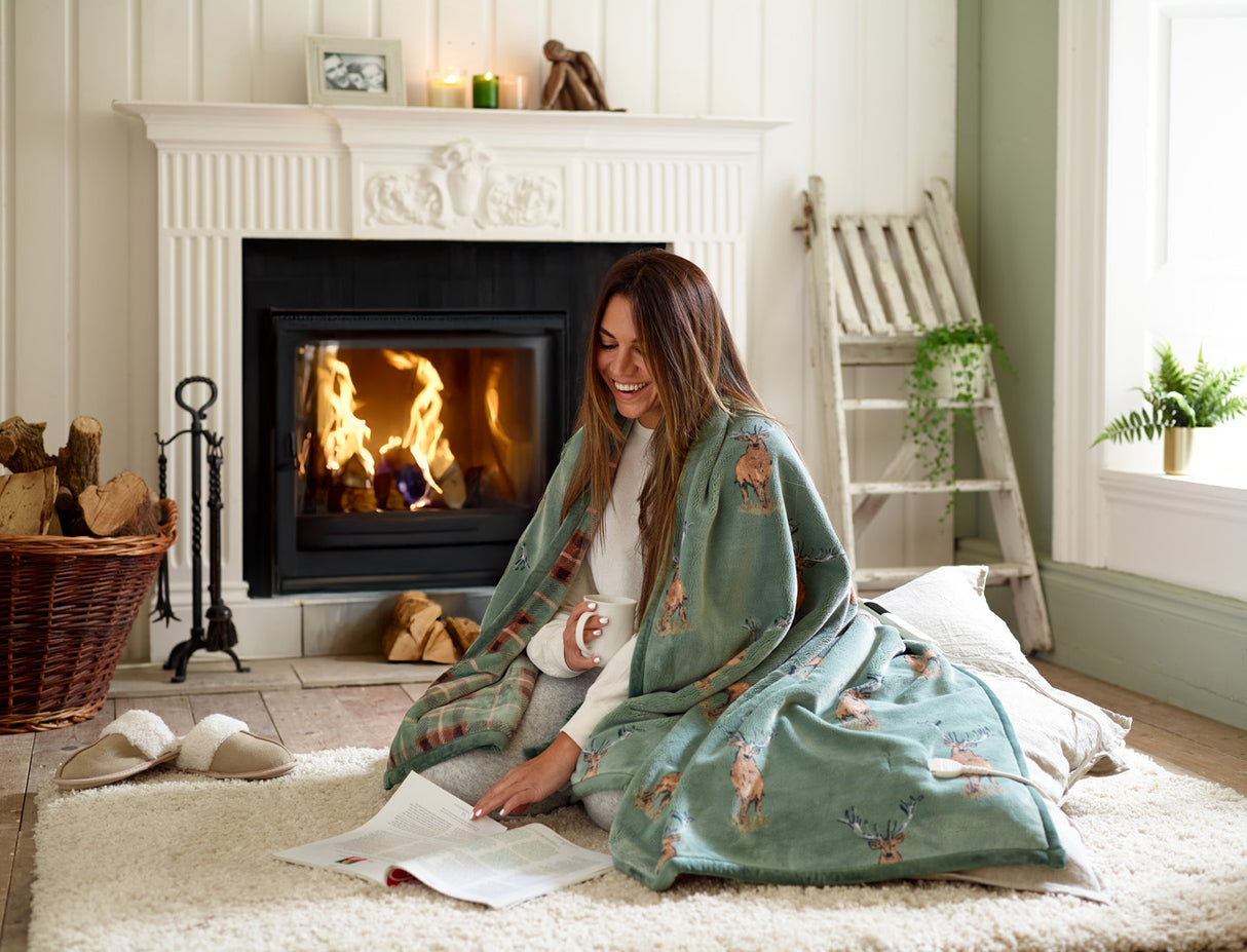 Highland Fell Sherpa Heated Throw - 140x180cm