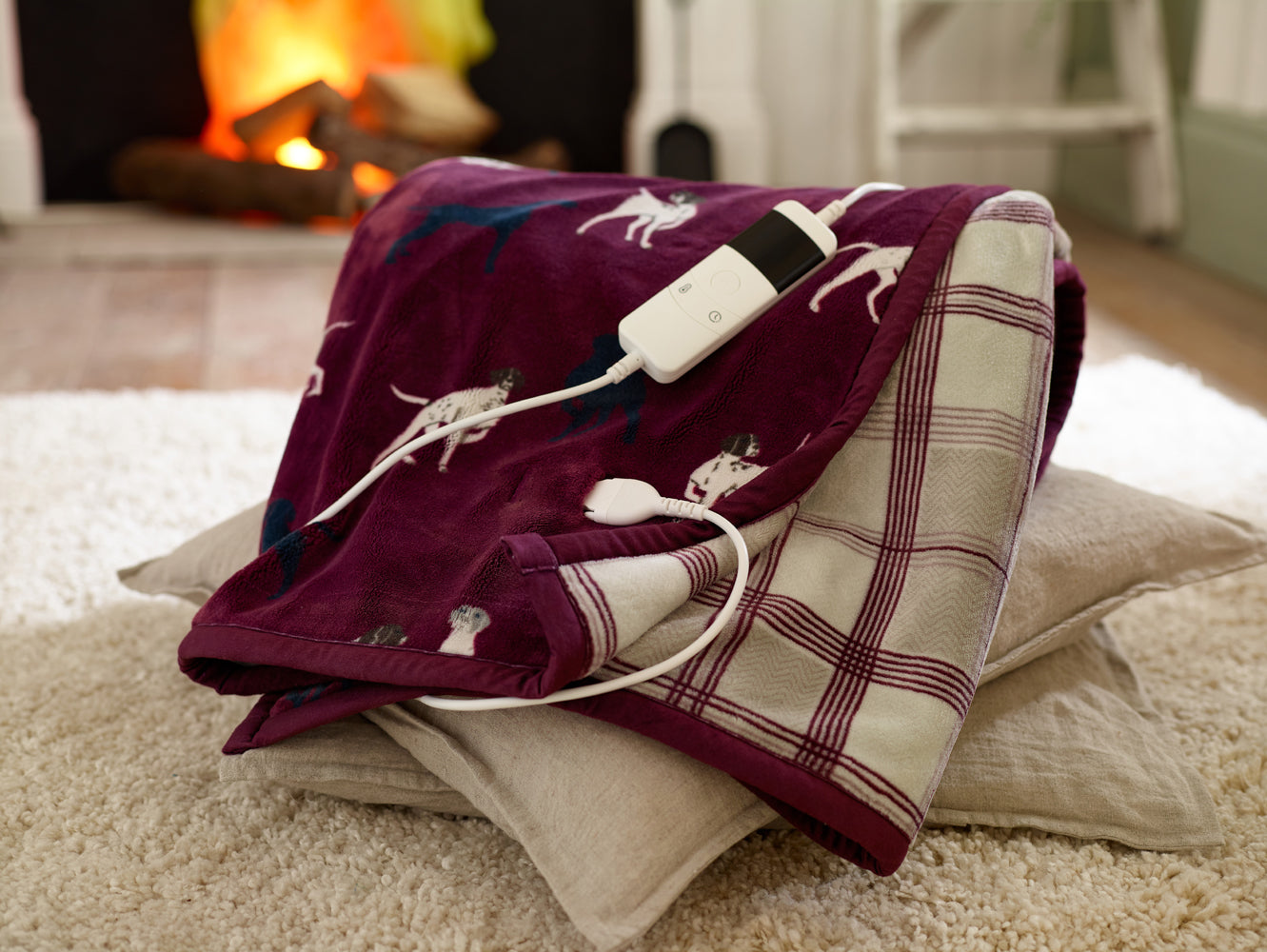 Hounds Sherpa Heated Throw - 140x180cm