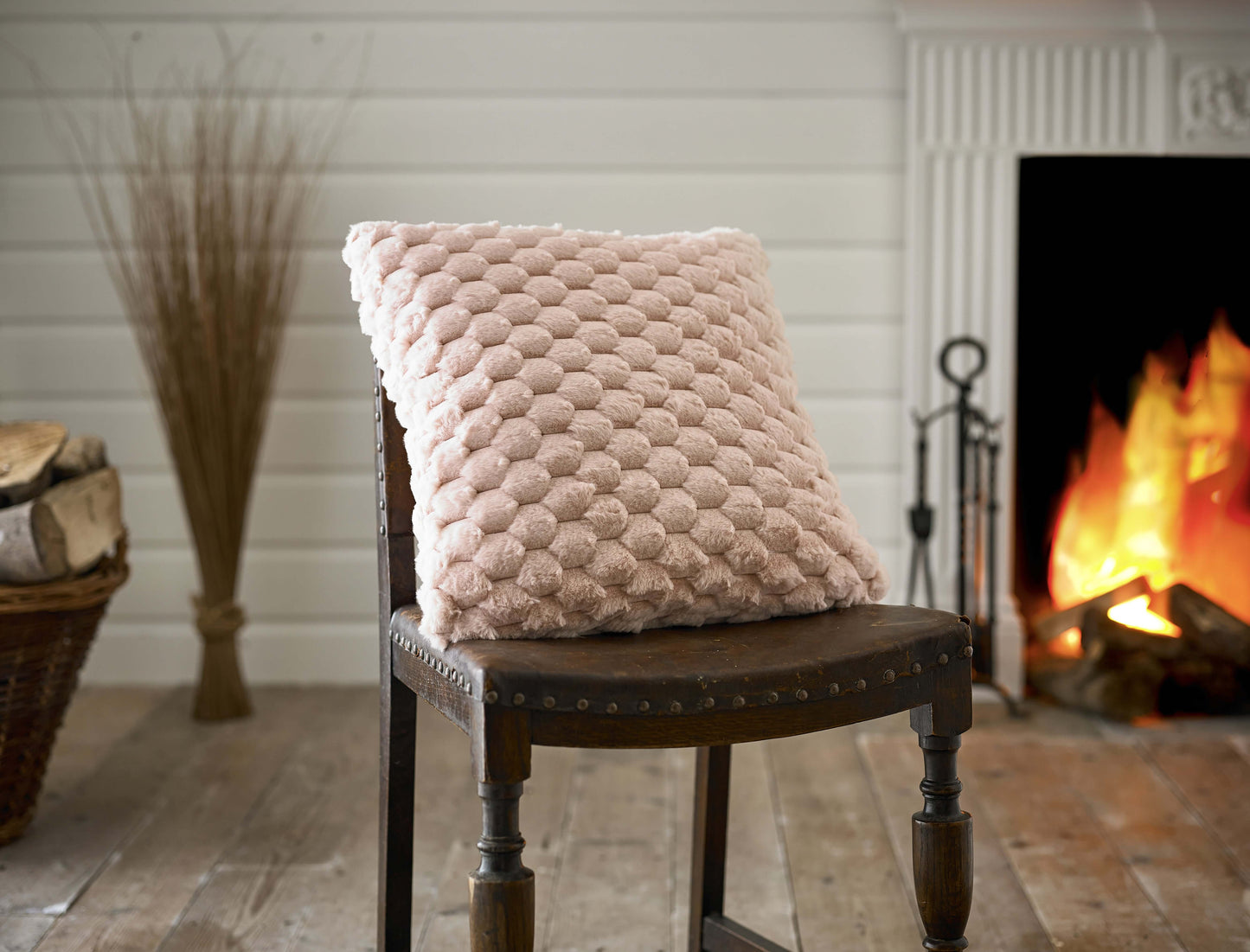 Northcombe Textured Faux Fur Cushion 45x45cm