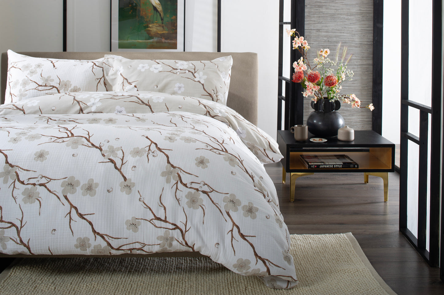 Sakura Gauze Cotton Duvet Set