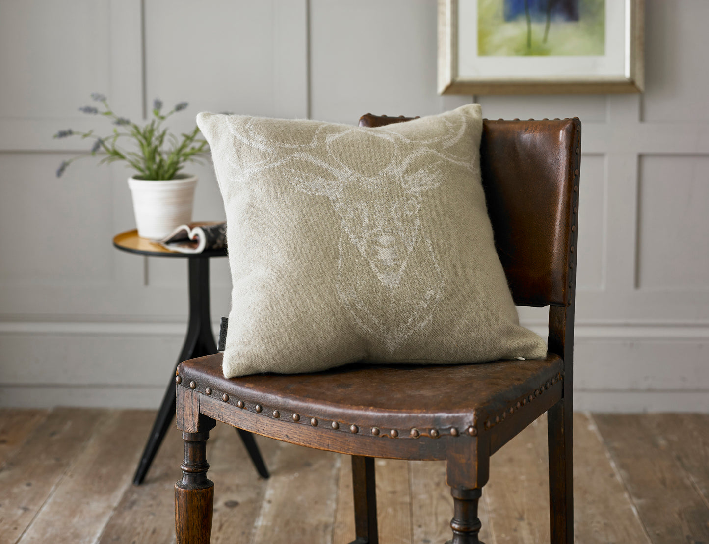 Stag Acrylic Cushion 45x45cm