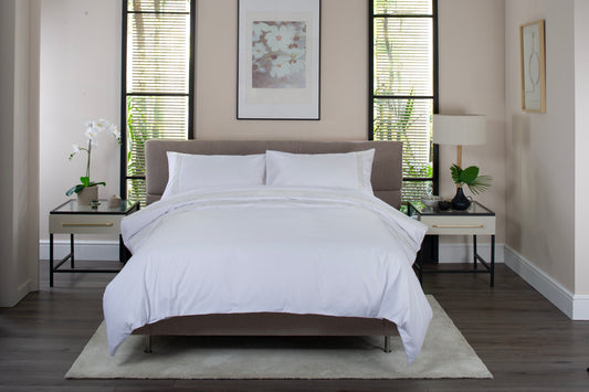 Organdie Swirl Embroidered 200TC Cotton Duvet Set