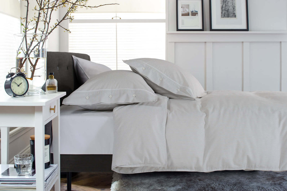 Southport Cotton Duvet Set with Button Cuff Detail