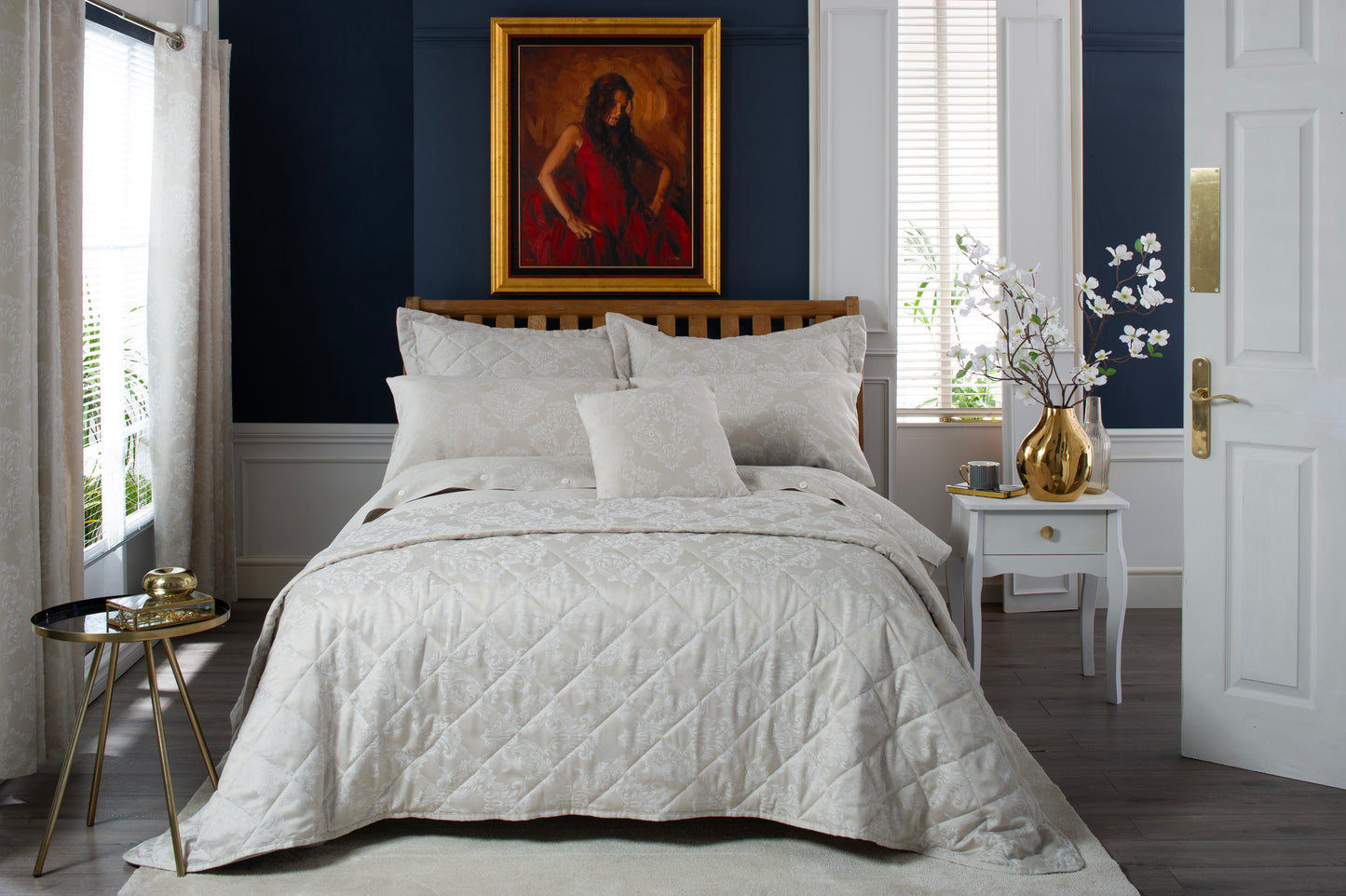 Versailles Cotton Embroidered Bedding Collection