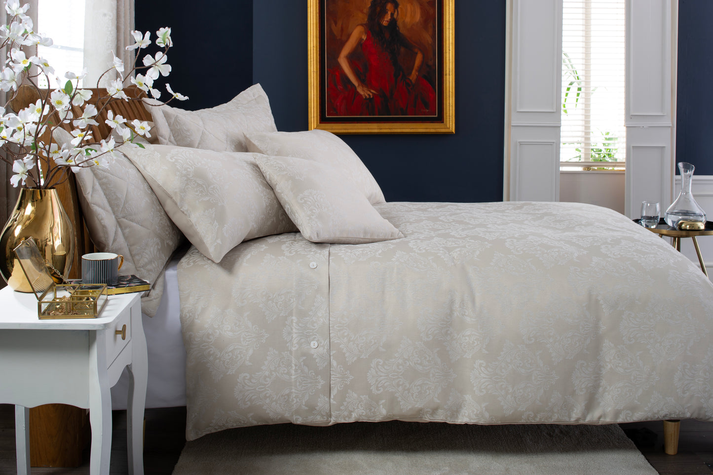 Versailles Cotton Embroidered Bedding Collection