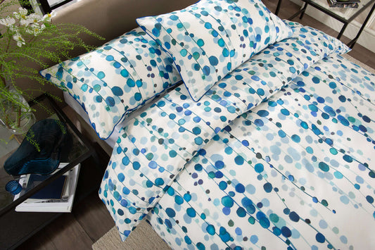 String of Pearls Percale Duvet Set