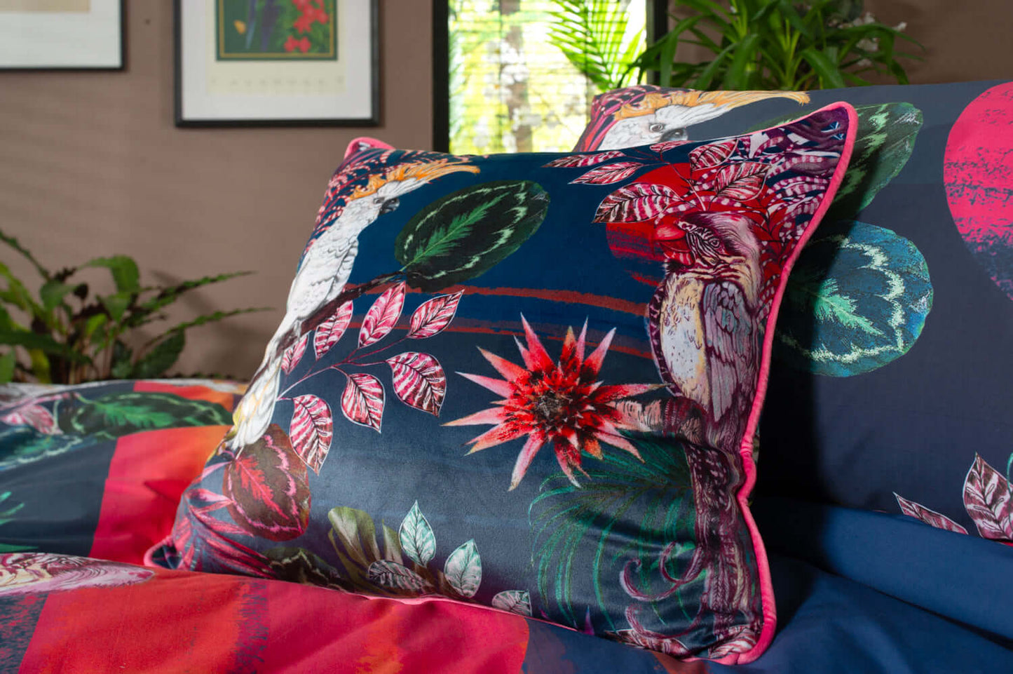KN The Parrot and the Cockatoo Designer Bedding Collection