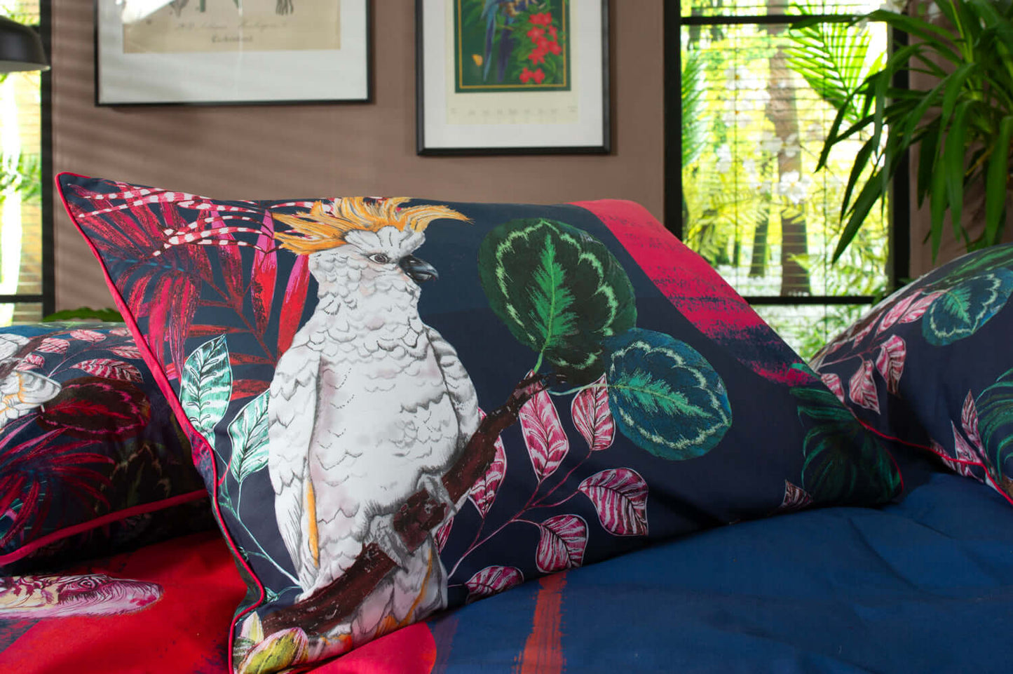 KN The Parrot and the Cockatoo Designer Bedding Collection
