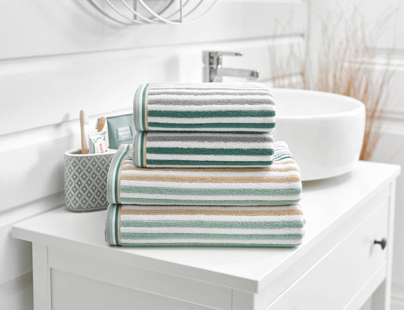 Hanover Stripe Towels - Deyongs