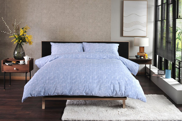 Blue Broken Texture Duvet Set | The Lyndon Company