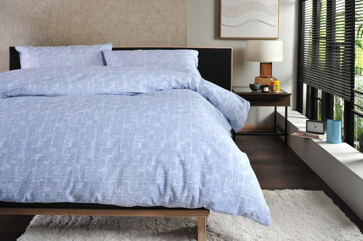 Blue Broken Texture Duvet Set | The Lyndon Company