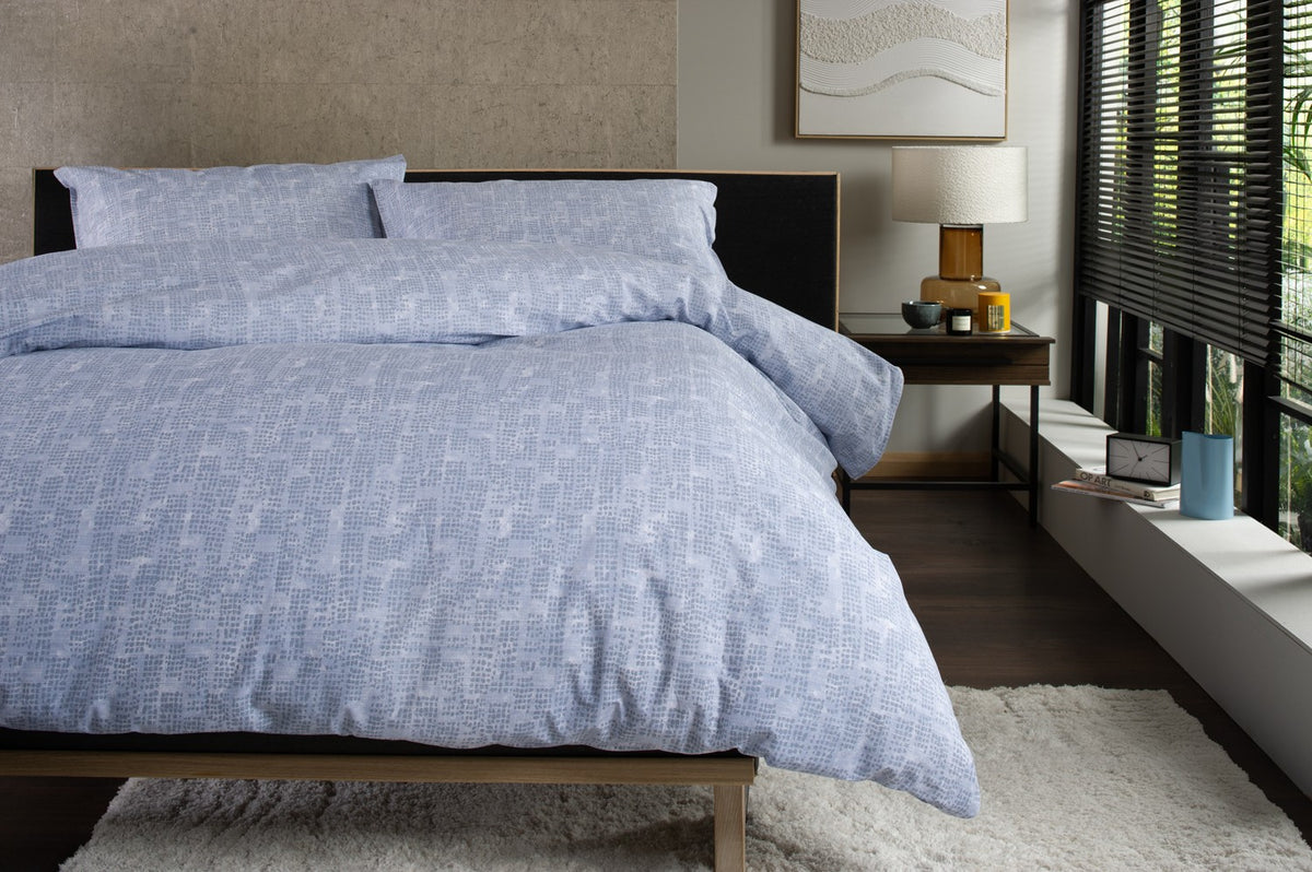 Blue Broken Texture Duvet Set | The Lyndon Company