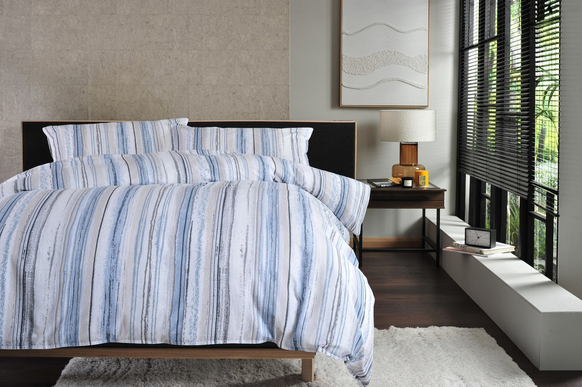 Blue Chalkie Duvet Set | The Lyndon Company