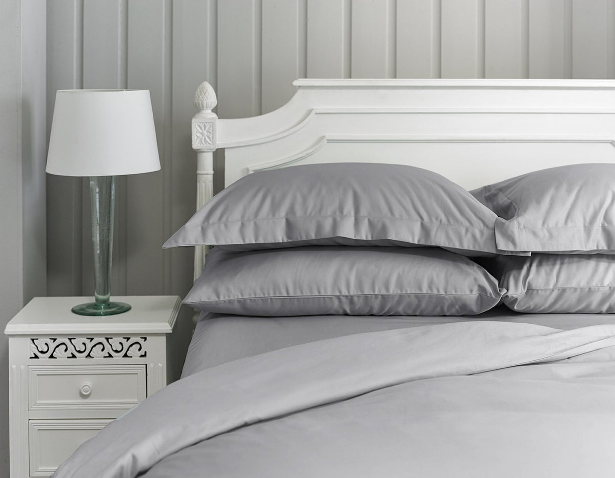400 Thread Count Cotton Duvet Set in Platinum