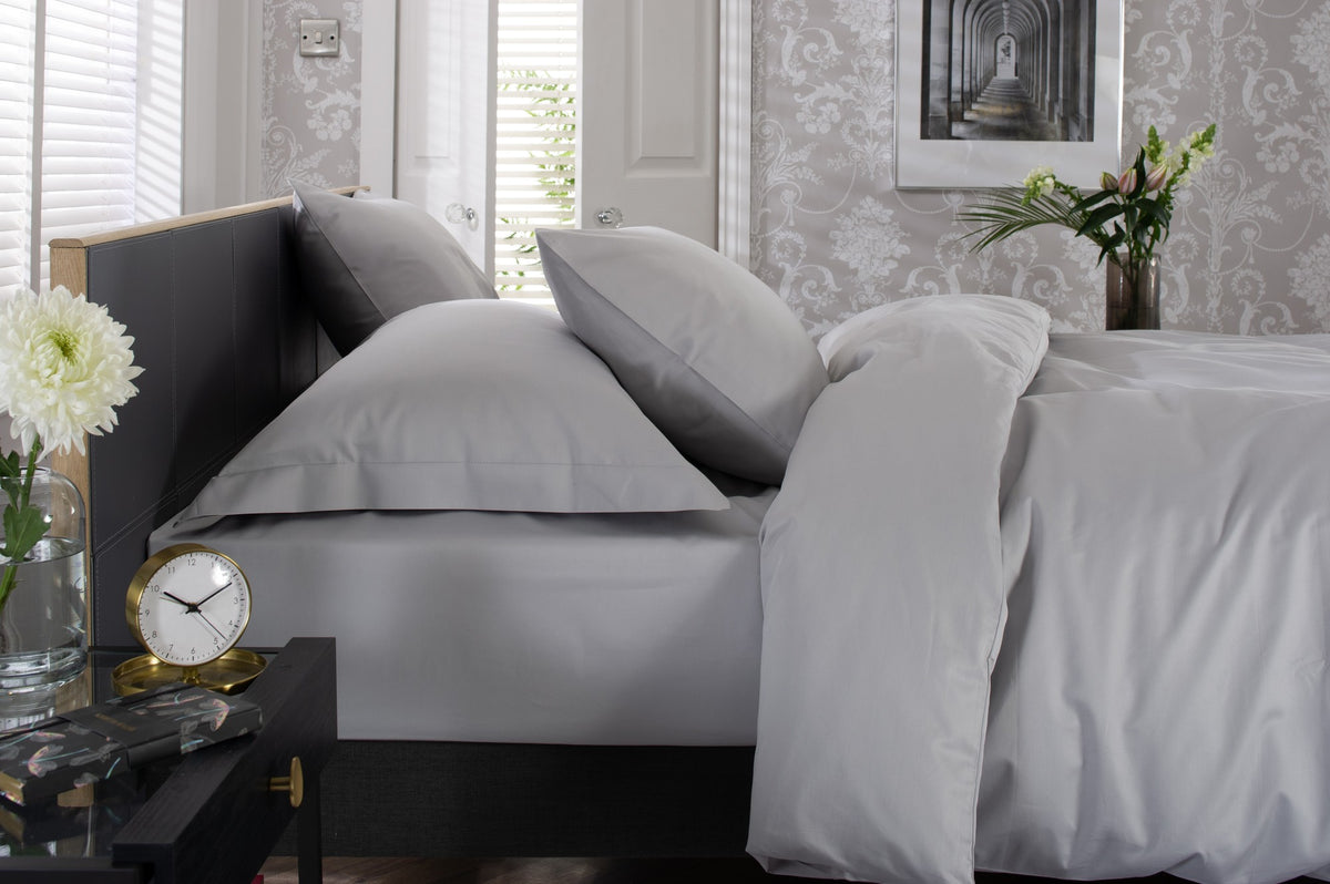 800 Thread Count Cotton Duvet Set in Platinum